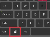 windows+R